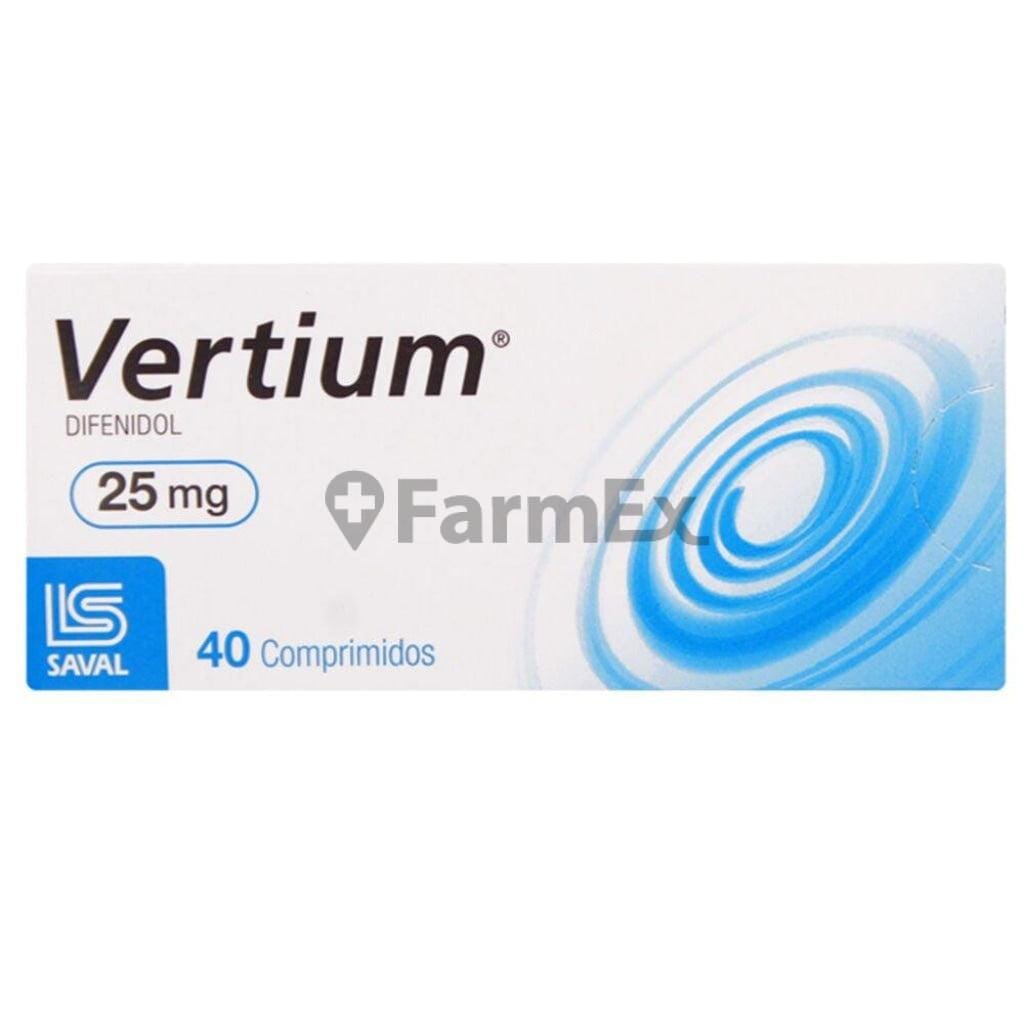 Vertium 25 mg x 40 comprimidos "Ley Cenabast" Farmex-BanMedica-Persistente